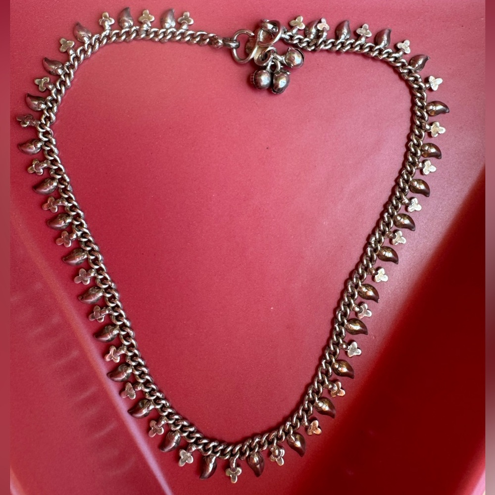 Vintage Sterling Silver Anklet